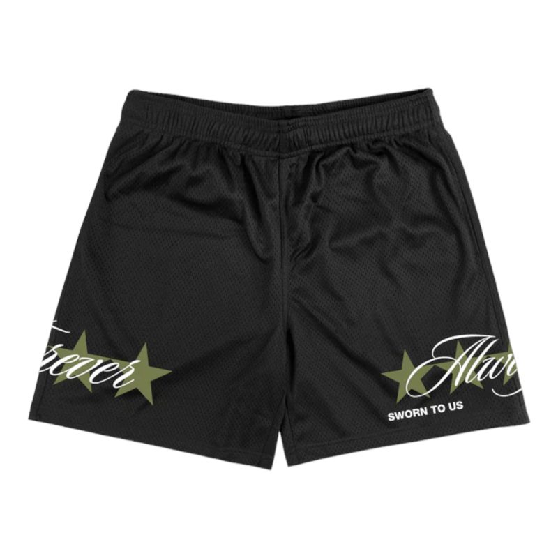 ALWAYSANDFOREVER SHORTS BLACK FRONT 900x Photoroom