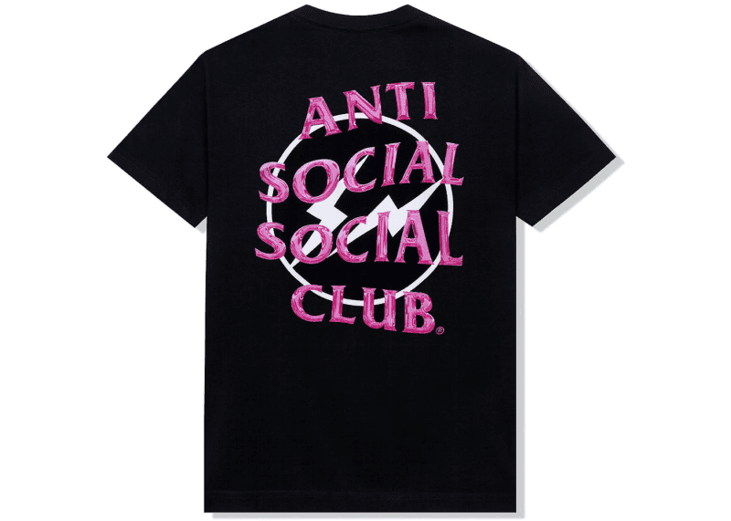 Anti Social Social Club x Fragment Precious Petals Tee FW22 Black Pink 1