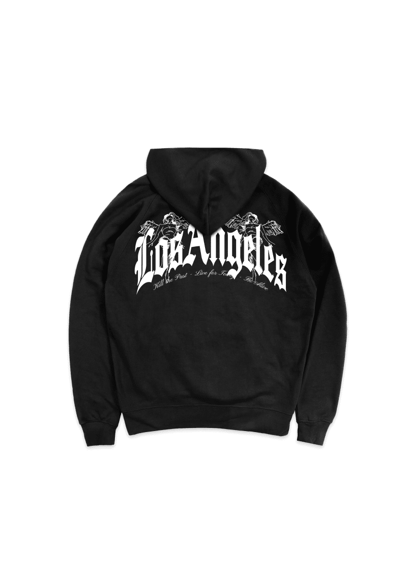 HOMETOWN HOODIE BLACK BACK