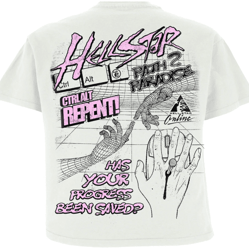 Hellstar Online T Shirt White 2