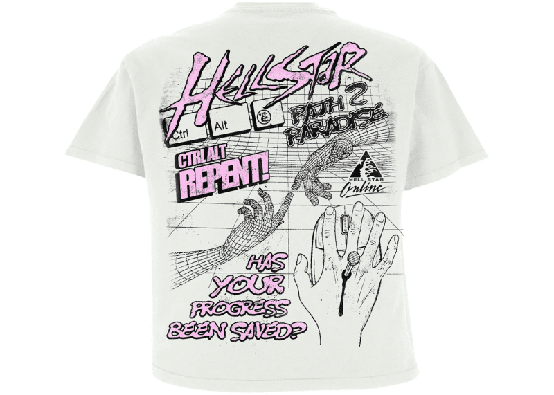 Hellstar Online T Shirt White 2