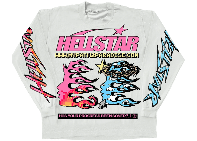 Hellstar Pixel L S Tee White