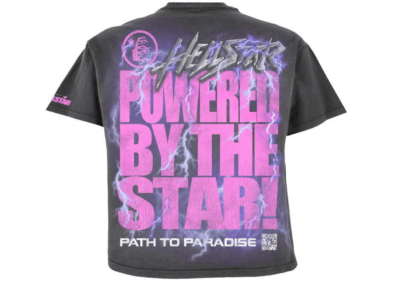 Hellstar Powered By The Star T Shirt Black 2