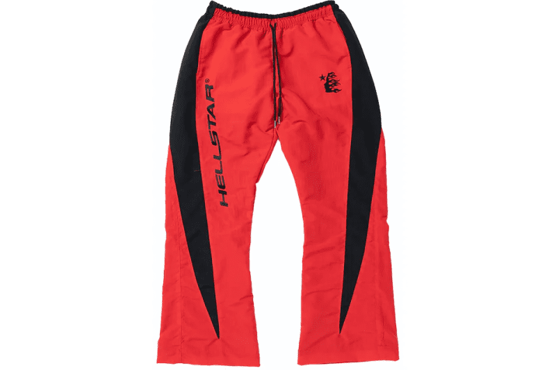 Hellstar Thriller Red Tracksuit Pants Red Black 1