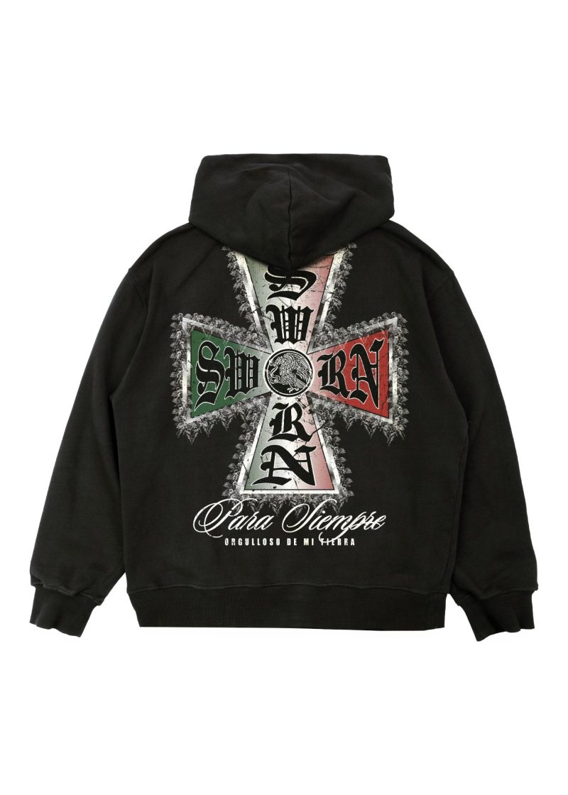 MI TIERRA HOODIE BLACK BACK Photoroom