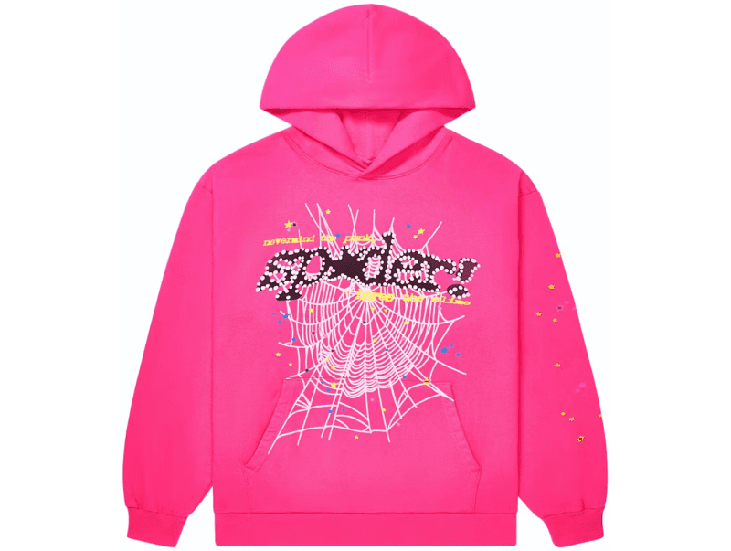 Sp5der PNK V2 Hoodie Pink