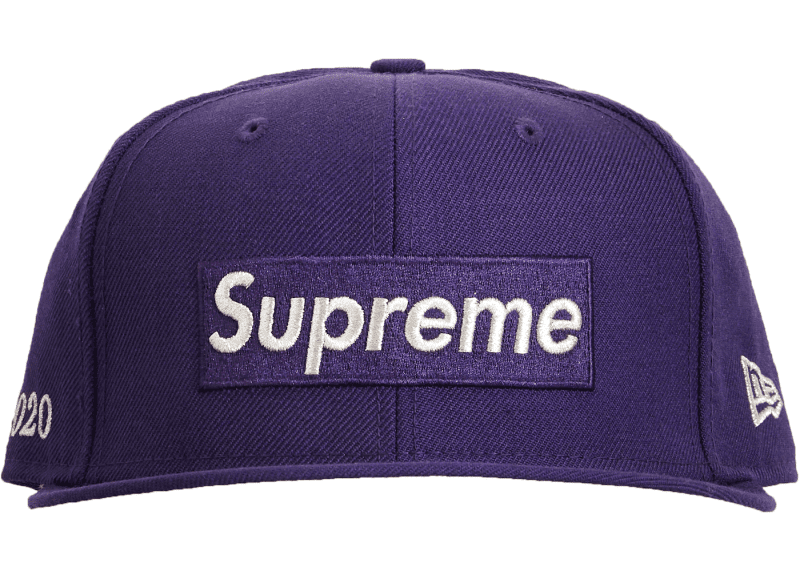 Supreme 1M Metallic Box Logo New Era Navy