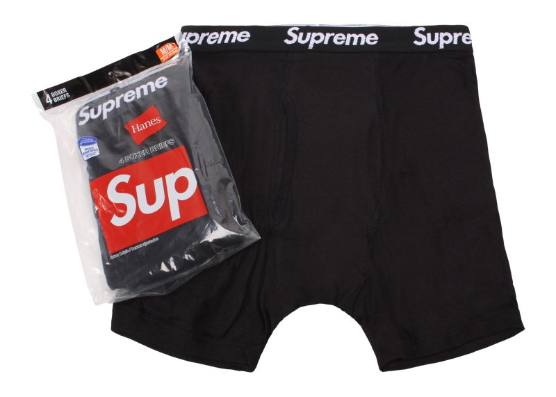 Supreme Hanes Boxer Briefs Black v3