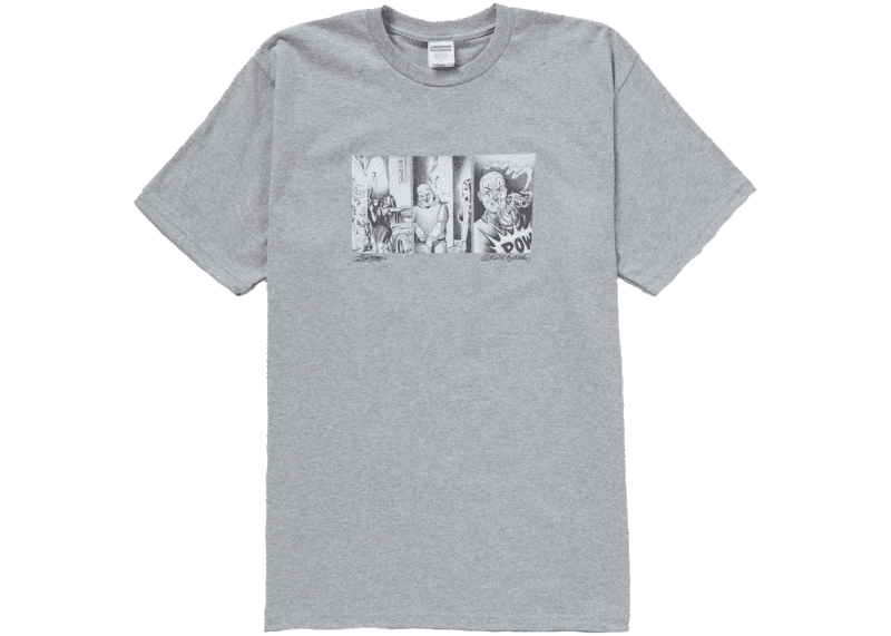 Supreme Mister Cartoon Pow Tee Heather Grey