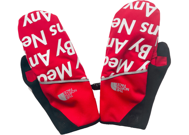 Supreme The North Face By Any Means Winter Runners Gloves Red