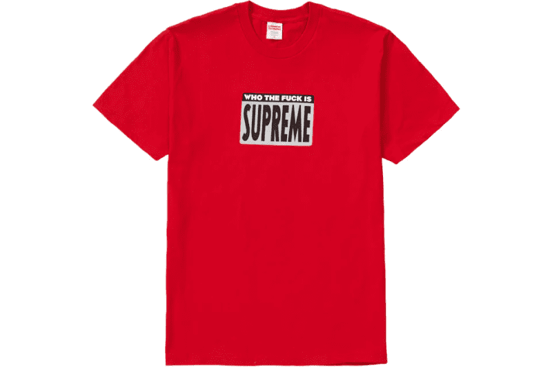 Supreme Who The Fuck Tee Red