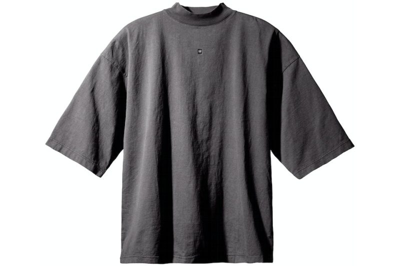 Yeezy Gap Logo 3 4 Sleeve Tee Dark Grey