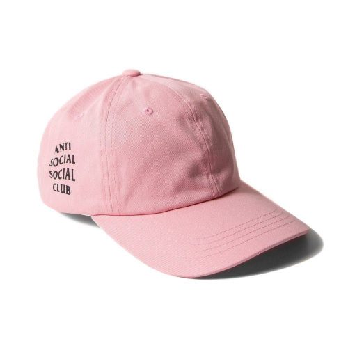 anti social social club weird cap pink 659724