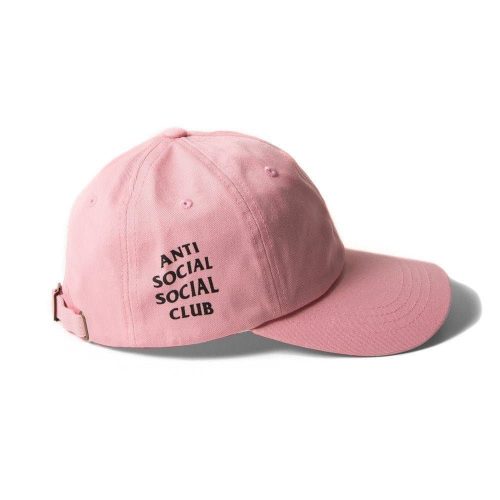 anti social social club weird cap pink 853899