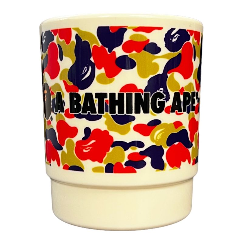 bape camo plastic mug greenredblue 657449