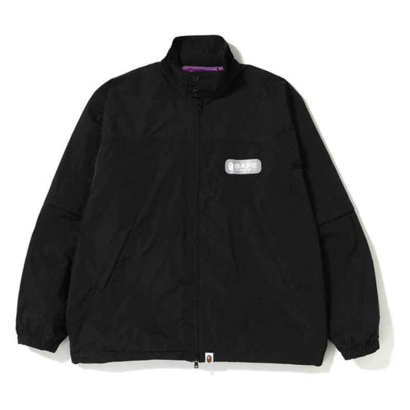 bape detachable sleeves jacket black 912490