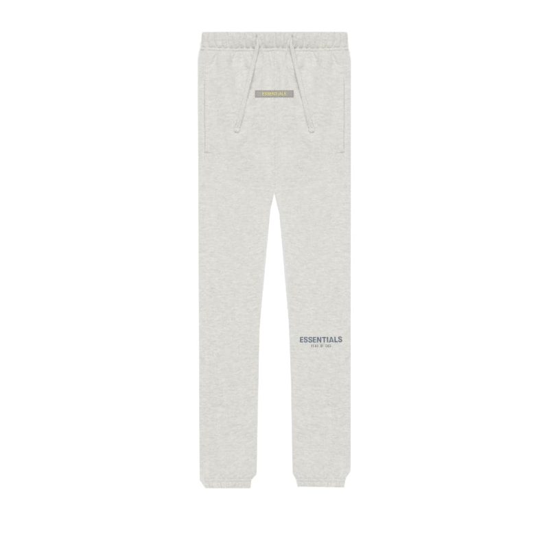 fear of god essentials kids sweatpants light heather oatmeal 283903