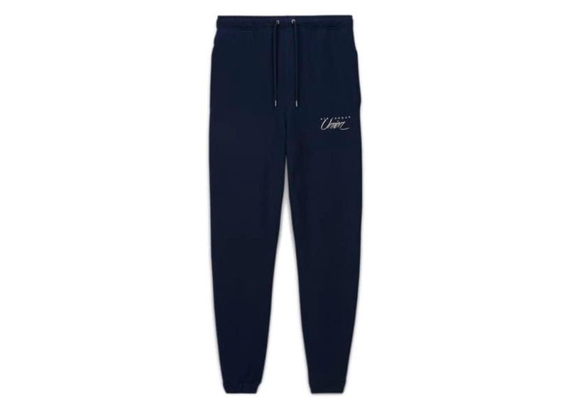 jordan x union mj fleece pants college navycoconut milk 397651