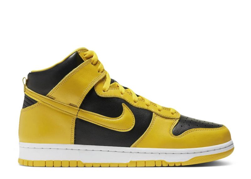 nike dunk high black varsity maize 153496