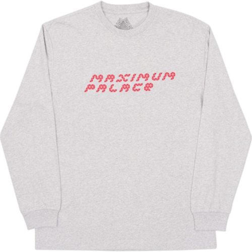 palace tri flect ls tee grey 685260