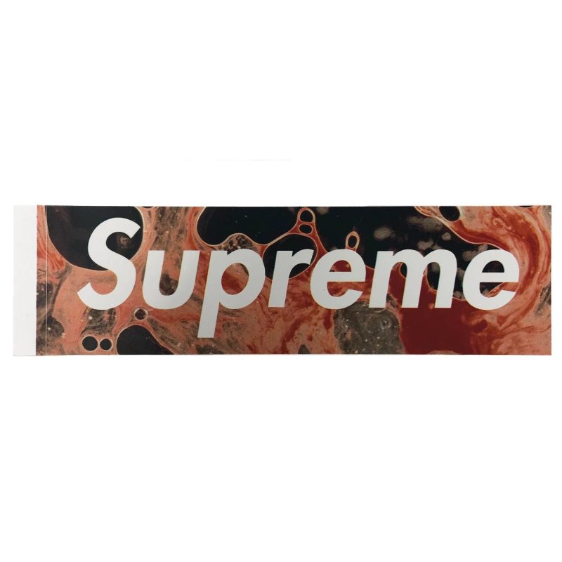 supreme andres serrano blood semen box logo sticker 513569