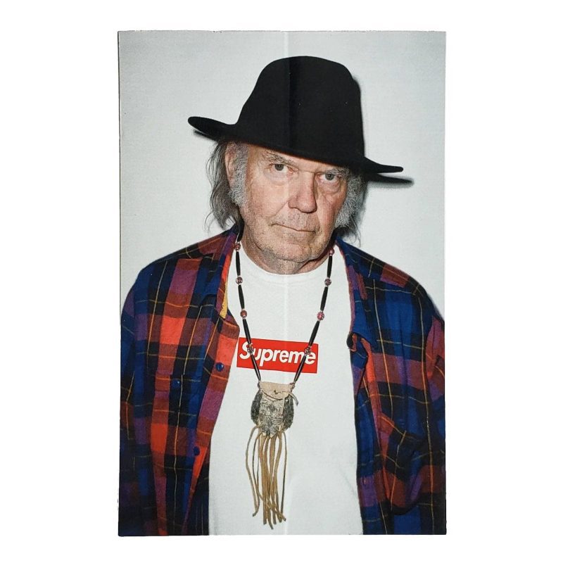 supreme neil young sticker 631388