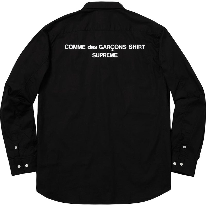 supremecomme des garcons patchwork button up shirt 982228