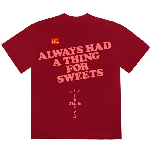 travis scott x mcdonalds apple pie t shirt red 594254